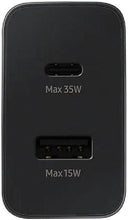 Load image into Gallery viewer, Samsung EP-TA220 35W Dual Port USB-C 3-Pin Irish Super Fast Charger