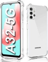 Load image into Gallery viewer, Samsung Galaxy A14 Gel Bumper Rugged Cover - Transparent Clear