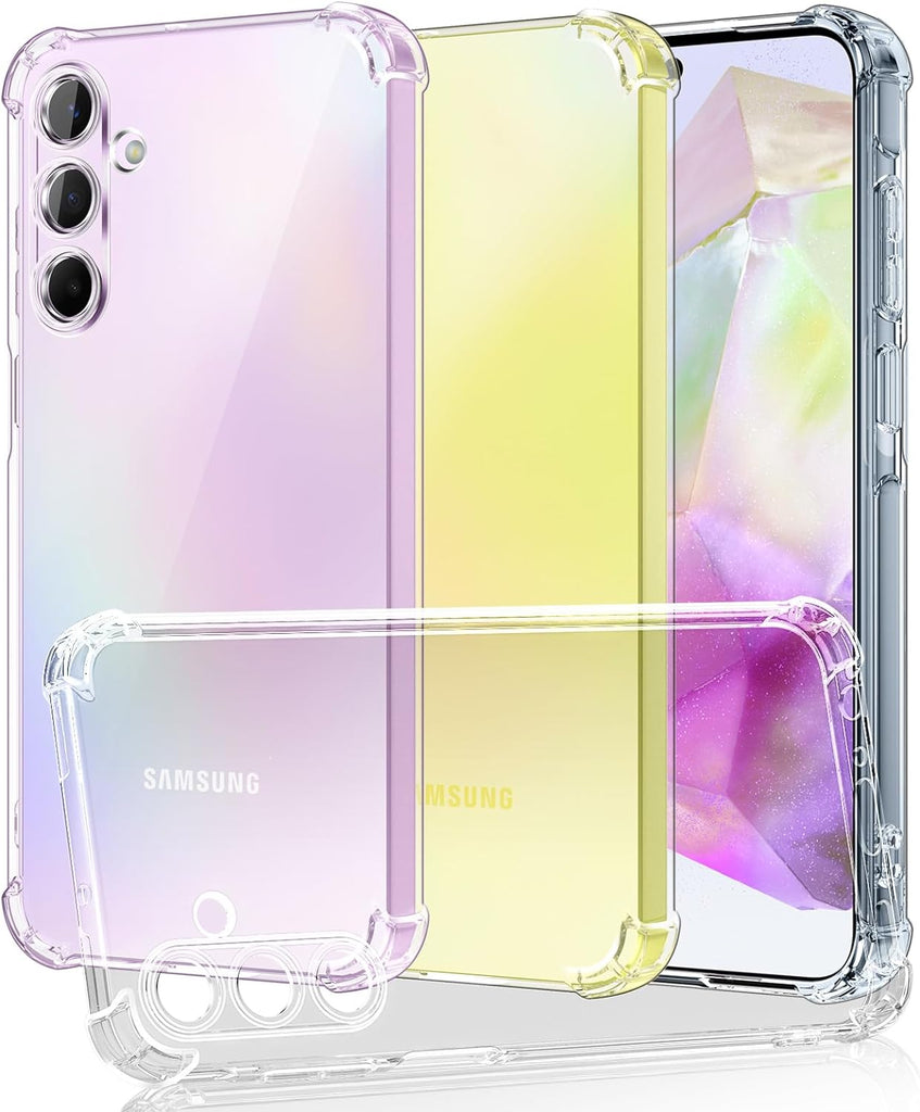 Samsung Galaxy A35 Gel Bumper Rugged Cover - Transparent Clear