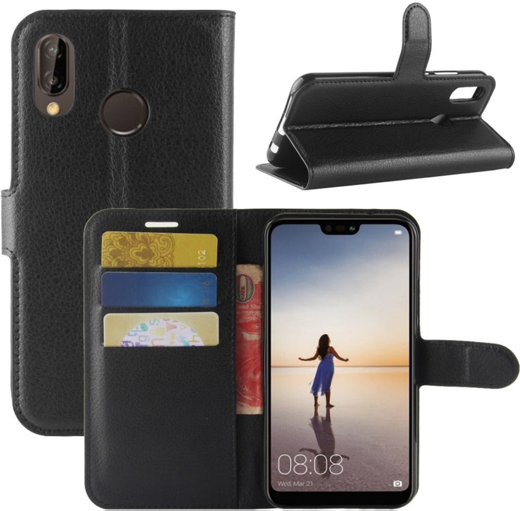 Huawei P20 Wallet Case - Black