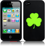 iPhone 4S Shamrock Silicone Case Black/Green