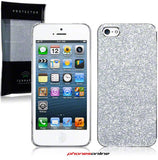 iPhone 5 Silver Glitter Back Cover