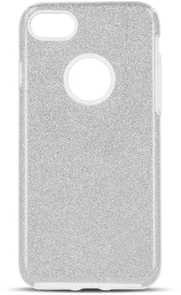 iPhone 7 Glitter Cover - Silver