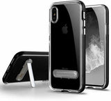 Apple iPhone 7 Gel Case With Stand - Clear/Black