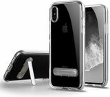 Apple iPhone X Gel Case With Stand - Clear/Silver