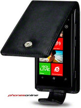 Load image into Gallery viewer, Nokia Lumia 800 Flip Case Black