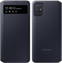 Load image into Gallery viewer, Samsung Galaxy A71 S-View Official Case EF-EA715PBE - Black