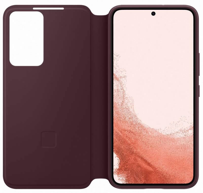 Samsung Galaxy S22 Clear View Cover EF-ZS901CEE - Burgundy