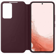 Load image into Gallery viewer, Samsung Galaxy S22 Clear View Cover EF-ZS901CEE - Burgundy