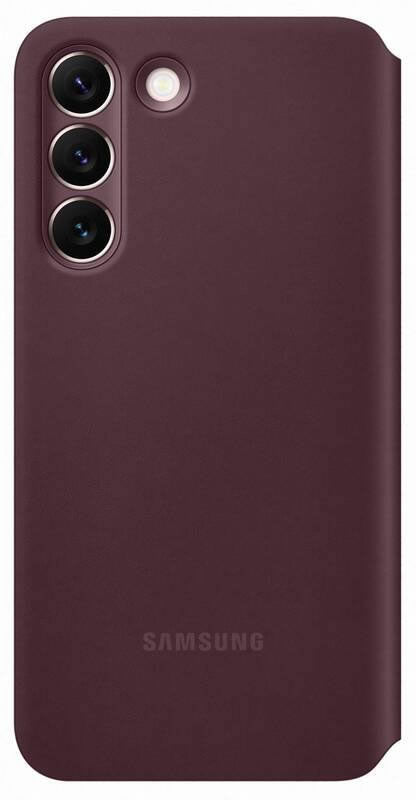 Samsung Galaxy S22 Clear View Cover EF-ZS901CEE - Burgundy