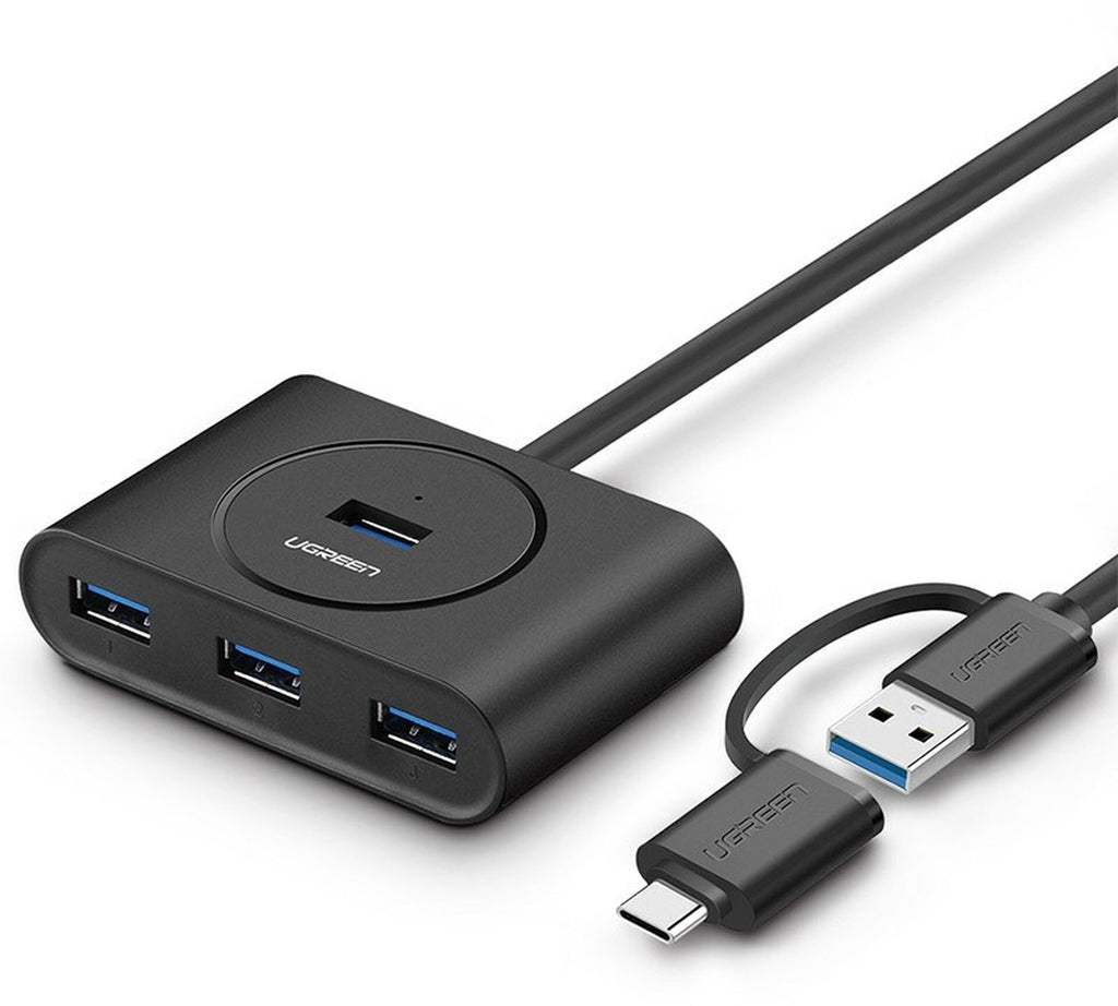 4-in-1 USB-C+USB 3.0 4 Ports Hub